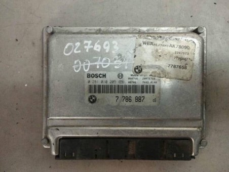 Блок управления двигателем BMW  0281010205, 7786887, 28RTE718 BMW  0281010205, 7786887, 28RTE718