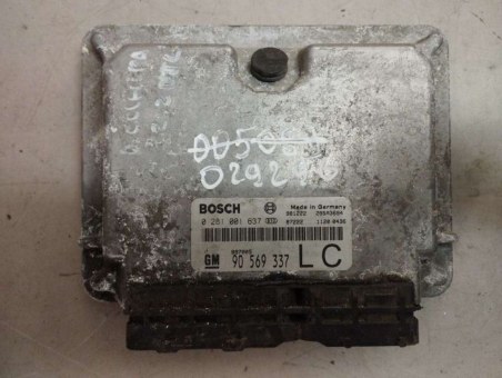 Блок управления двигателем Opel  0281001637, 90569337, 28SA3694 Opel  0281001637, 90569337, 28SA3694