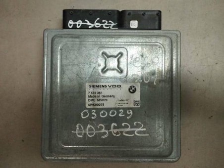Блок управления двигателем BMW  5WK90078, 7555361 BMW  5WK90078, 7555361