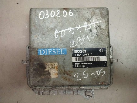 Блок управления двигателем BMW  0281001117, 2243420 BMW  0281001117, 2243420
