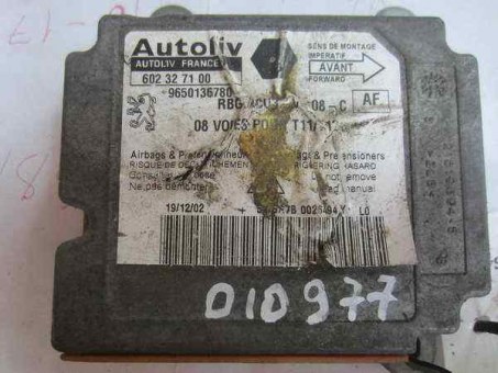 ЭБУ Электронный блок управления Airbag SRS  Autoliv 602 32 71 00 602327100 9650136780 Peugeot 206 Пежо 206 год 1998 1999 2000 2001 2002 2003 2004 2005 2006 (010977)