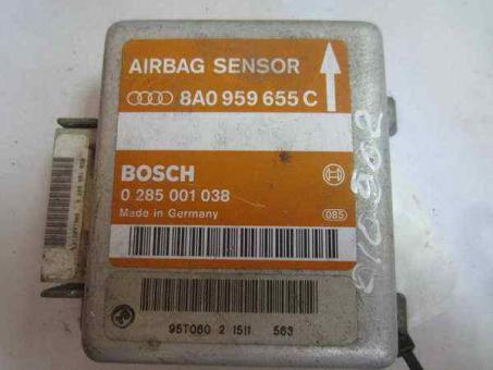 ЭБУ Электронный блок управления Airbag SRS Bosch 0 285 001 038 0285001038 8A0959655C 8A0959655 C 8A0 959 655 C Audi A4 B5 Ауди А4 Б5 год 1994 1995 1996 1997 1998 1999 (010902)