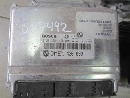 ЭБУ Электронный блок управления двигателем Bosch 0261204420 0 261 204 420 DME 1430633 1 430 633 BMW E46 1.6 I БМВ Е46 1,6 бензин год 1998 1999 2000 2001 2002 2003 2004 2005  (007442)