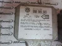 Блок управления airbag подушками безопасности 6N0909603 Volkswagen Golf 3 1.6 I Фольксваген Гольф 3 1,6 бензин год 1995 1996 1997 (000830)
