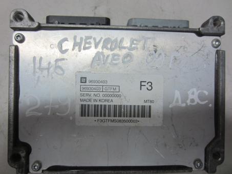 электронный блок управления двигателем  (мозги) ЭБУ GM 96930403 GTFM для Шевроле Авео 1.4 б Chevrolet Aveo 1.4 i 2008 2009 2010 год